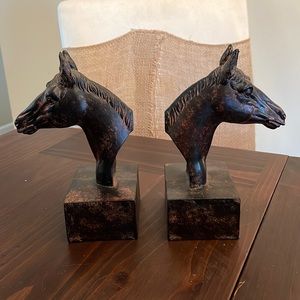 Set of Horse head book ends